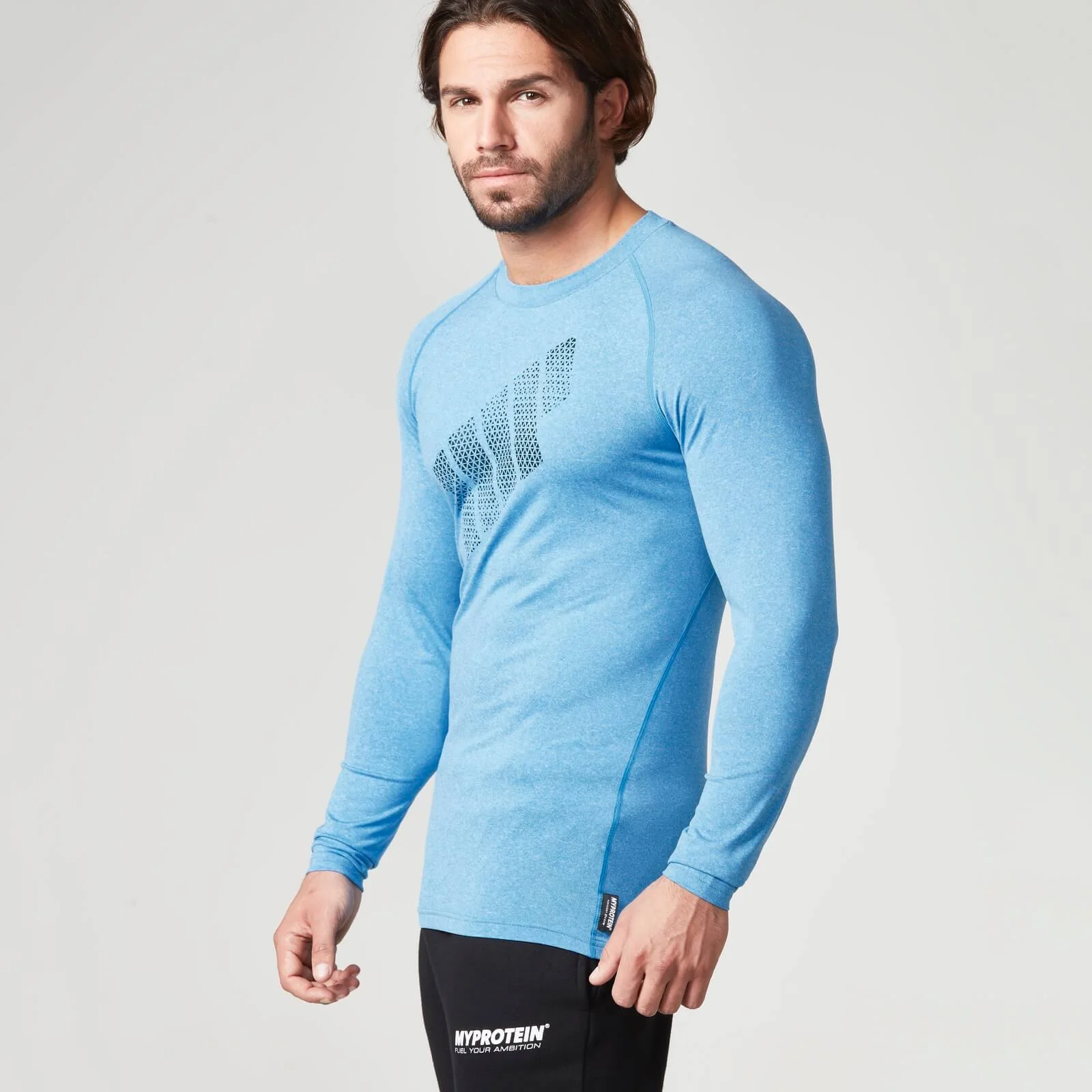 Men's Mobility Long Sleeve Top - Blue - L - Blue Image 1