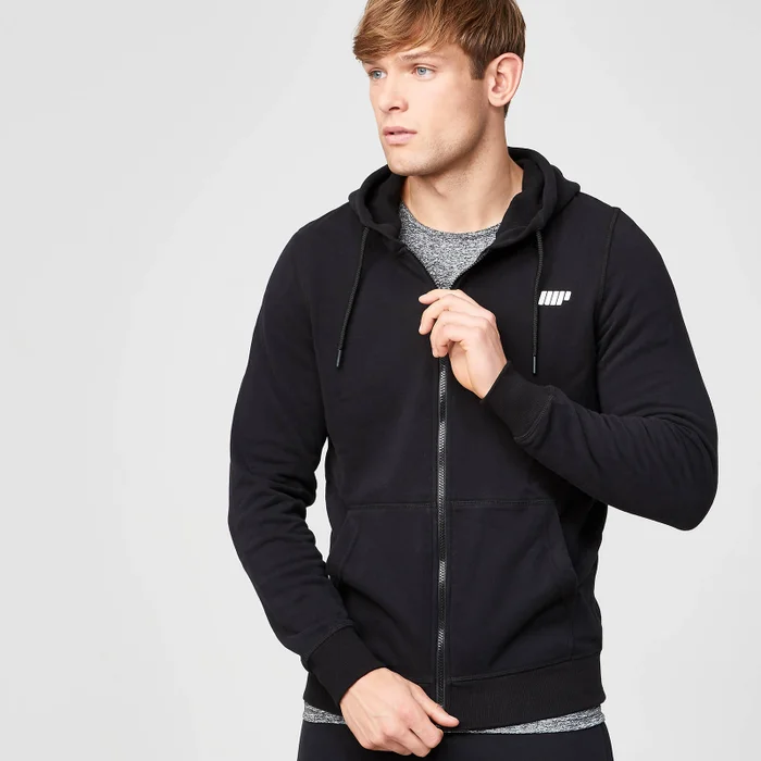 MP Men's Tru-Fit Zip Up Hoodie - Black