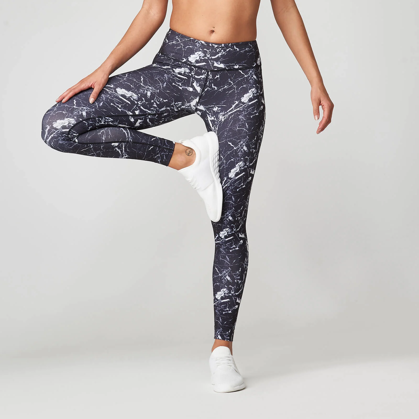 Loud Marble Leggings - XS - Black Image 1