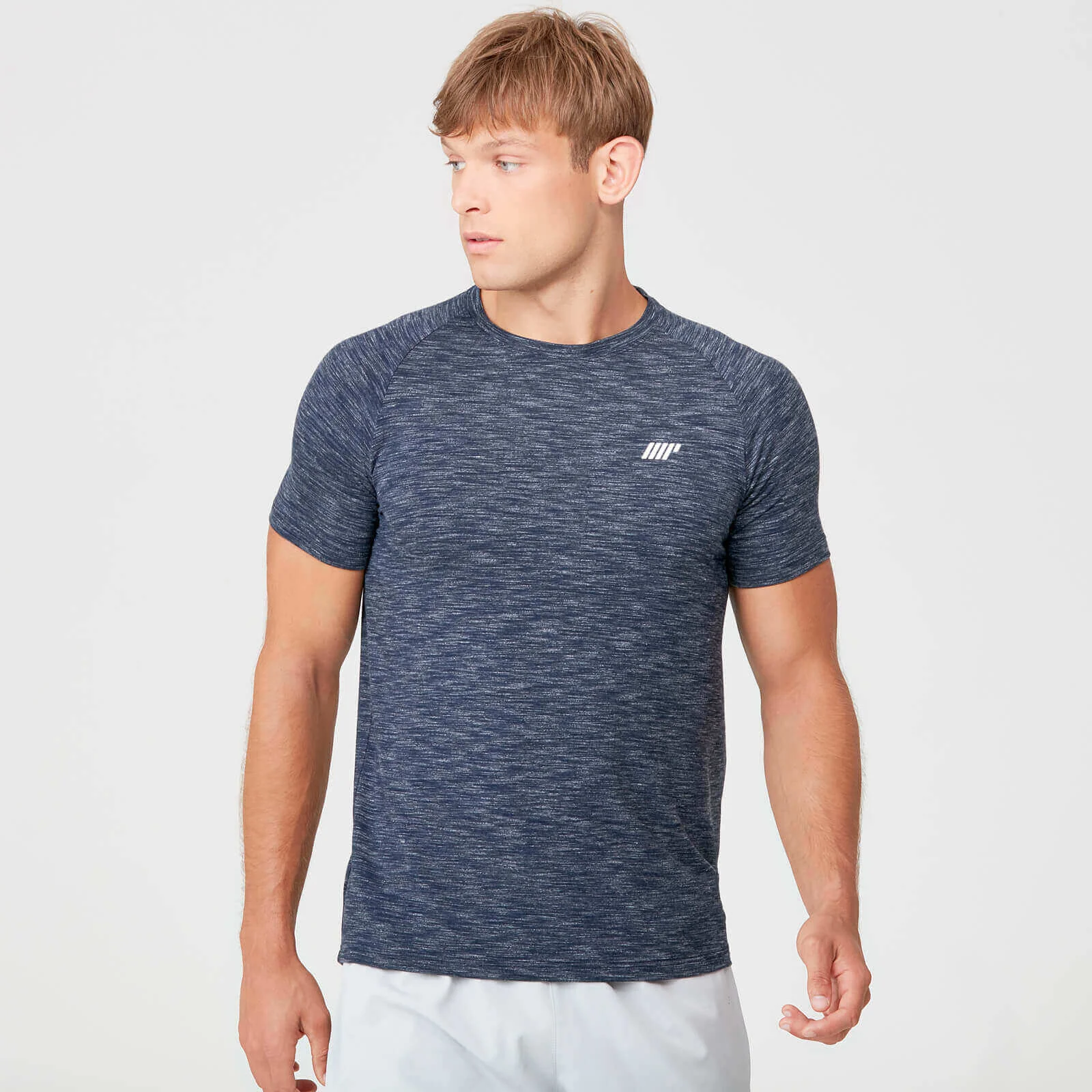MP Men's Performance T-Shirt - Navy Marl - XS Image 1