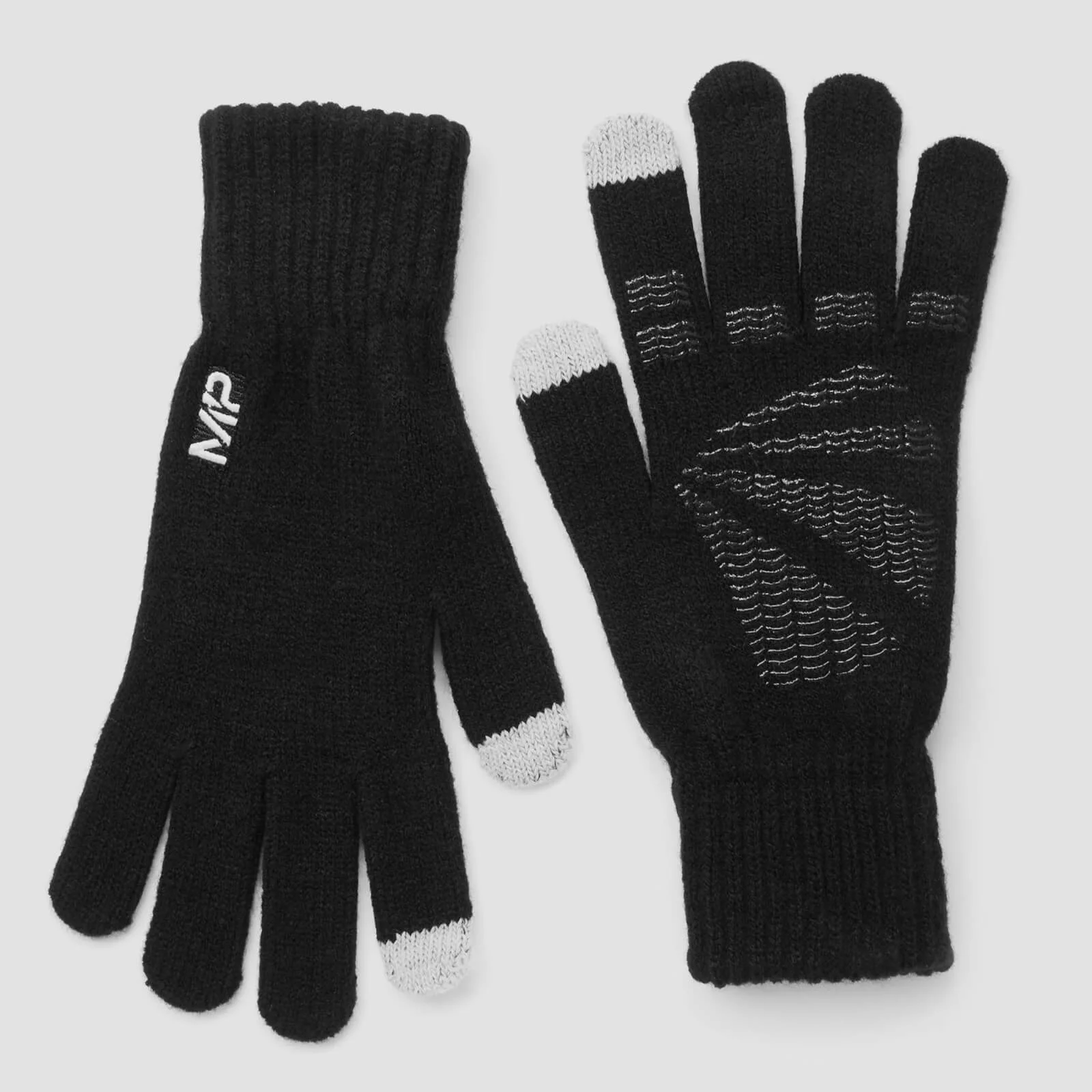 Knitted Gloves - Black - S/M Image 1
