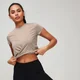 MP Women's Rest Day Twist Front T-Shirt - Praline