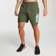 Men's Printed Training Shorts - Army Green