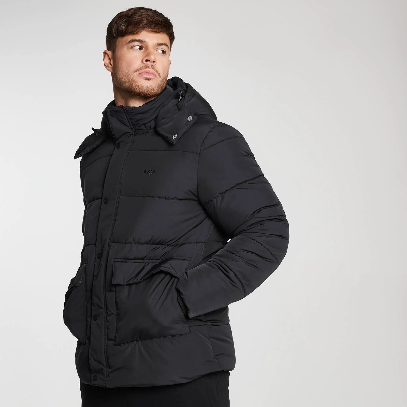MP Men's Essentials Puffer Jacket - Black - XS Image 1