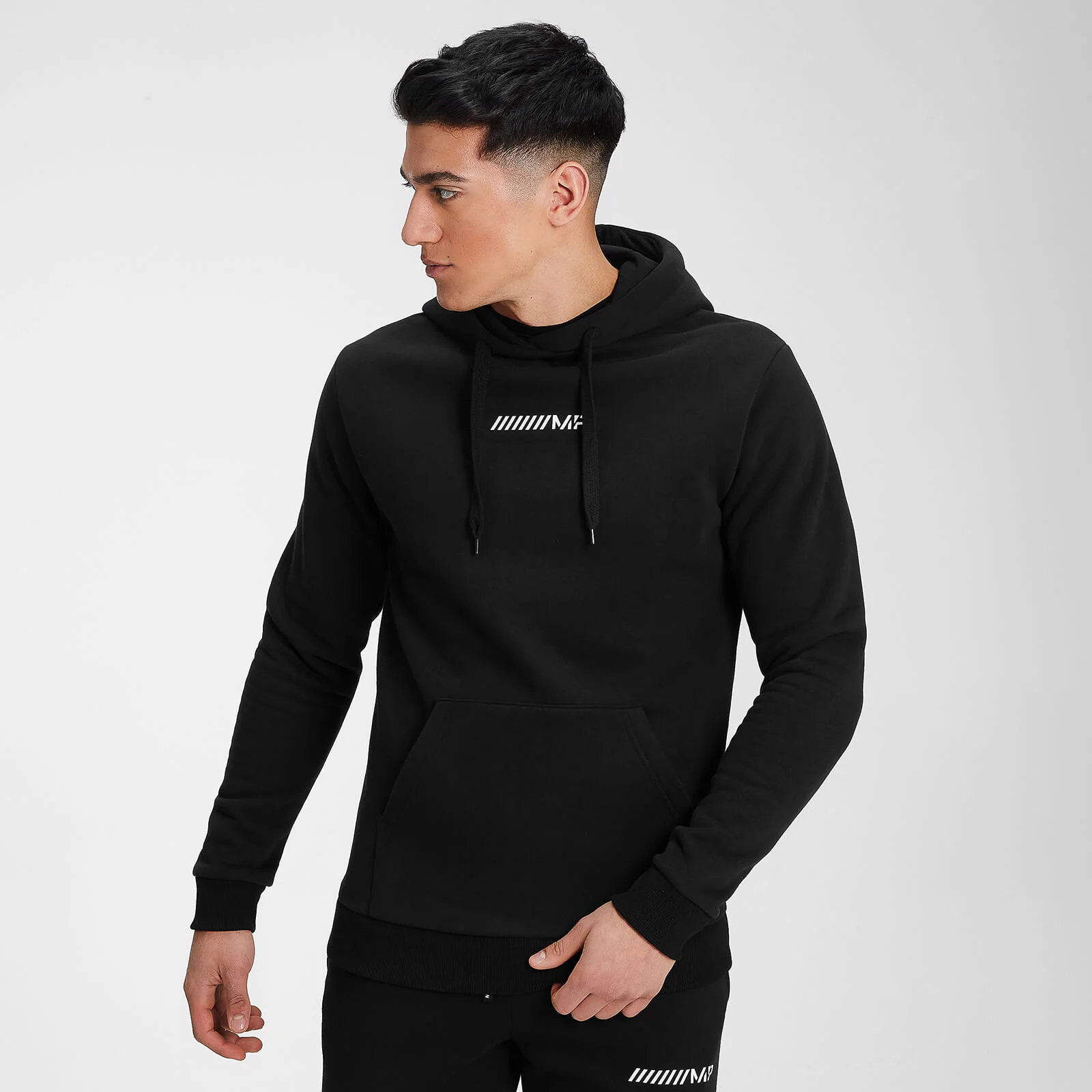 MP Men's Contrast Graphic Hoodie - Black - XXS Image 1