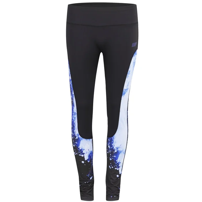 Myprotein Women’s High Waisted Printed Panel Leggings - Blue