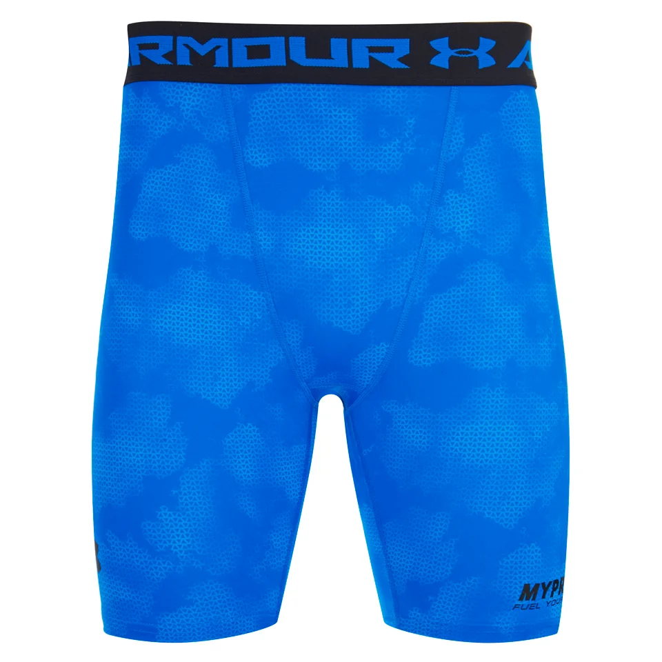 Under Armour Men's Heat Gear Compression Shorts - Blue Image 1