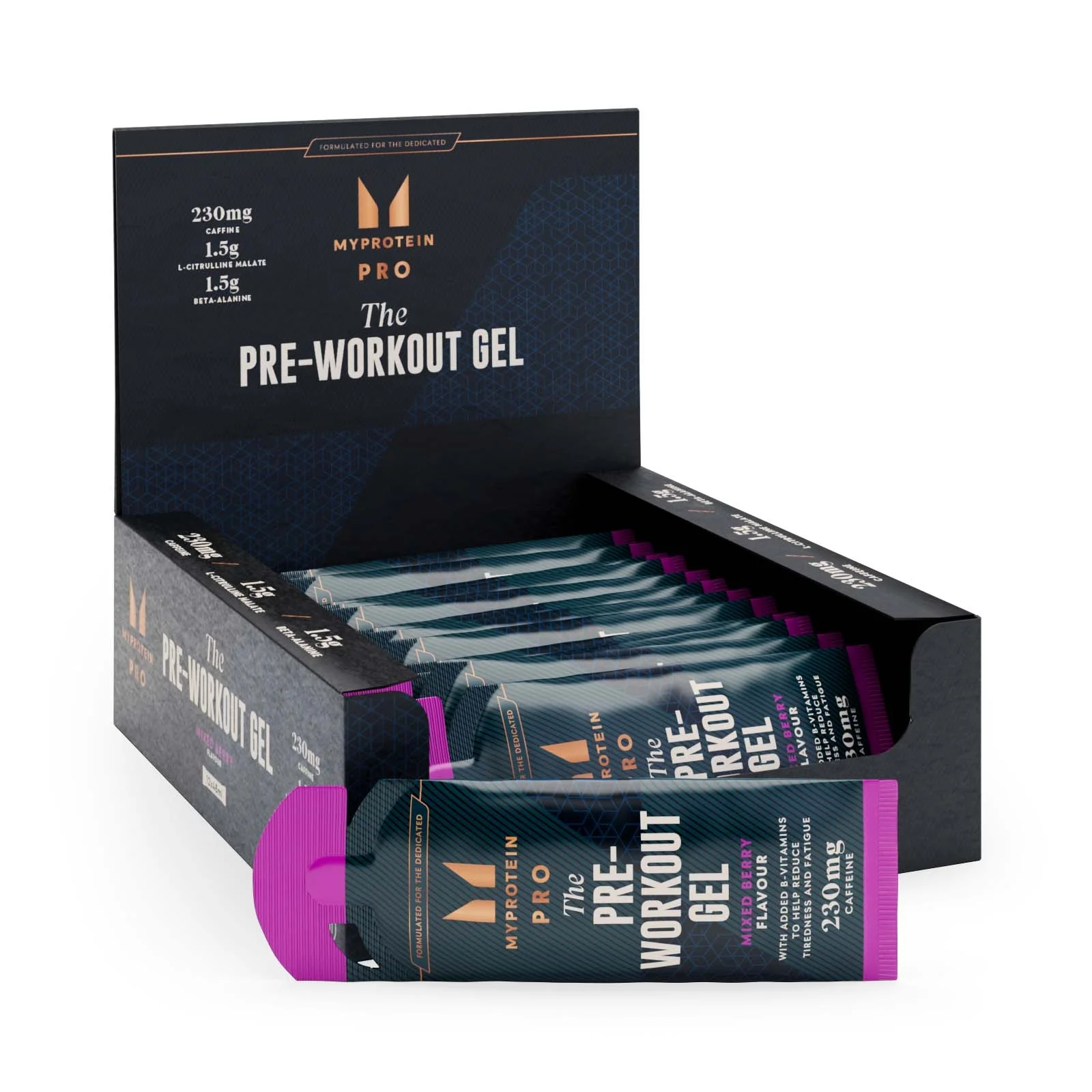 Pre-Workout Gel - 12 Pack - 12 x 50g - Mixed Berry Image 1