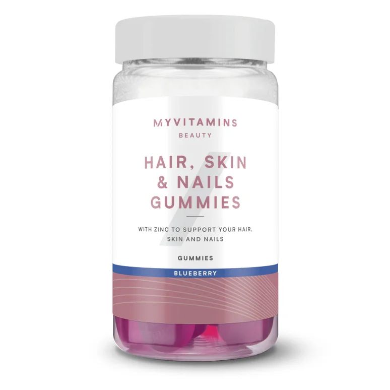 Hair, Skin & Nails Gummies - 60 Gummies - 30servings - Blueberry