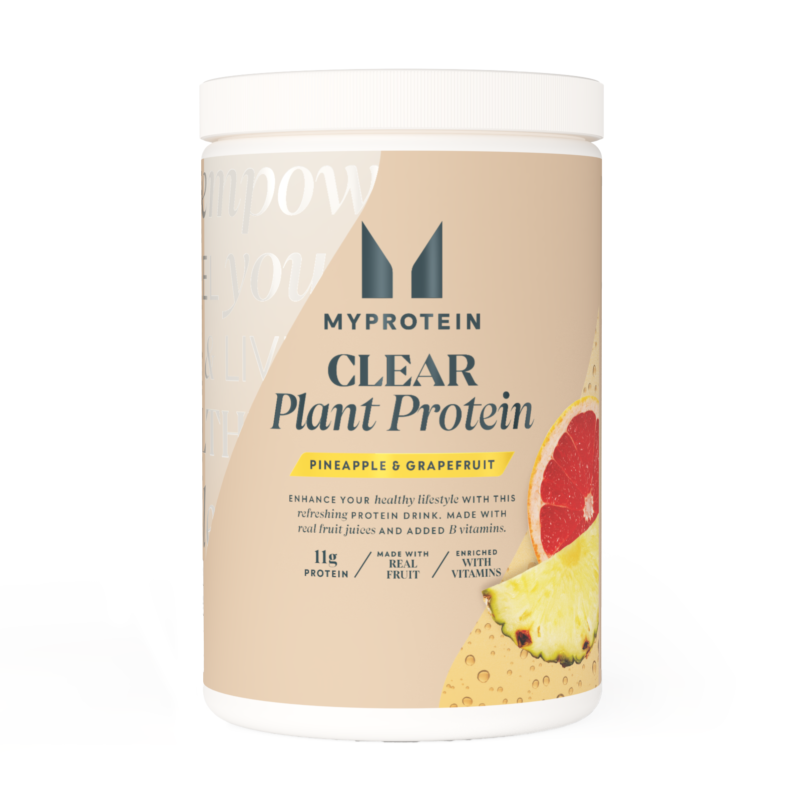 Clear Vegan Protein - 20servings - Pineapple & Grapefruit Image 1