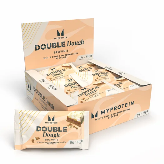 Double Dough Brownie - 12 x 60g - White Chocolate and Marshmallow