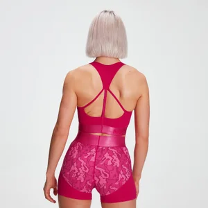 MP Women's Adapt Textured Sports Bra- Virtual Pink - Size XS