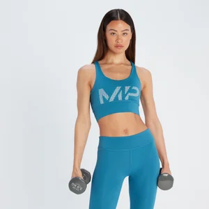 MP Women's Printed Training Bra - Pilot Blue - Size L