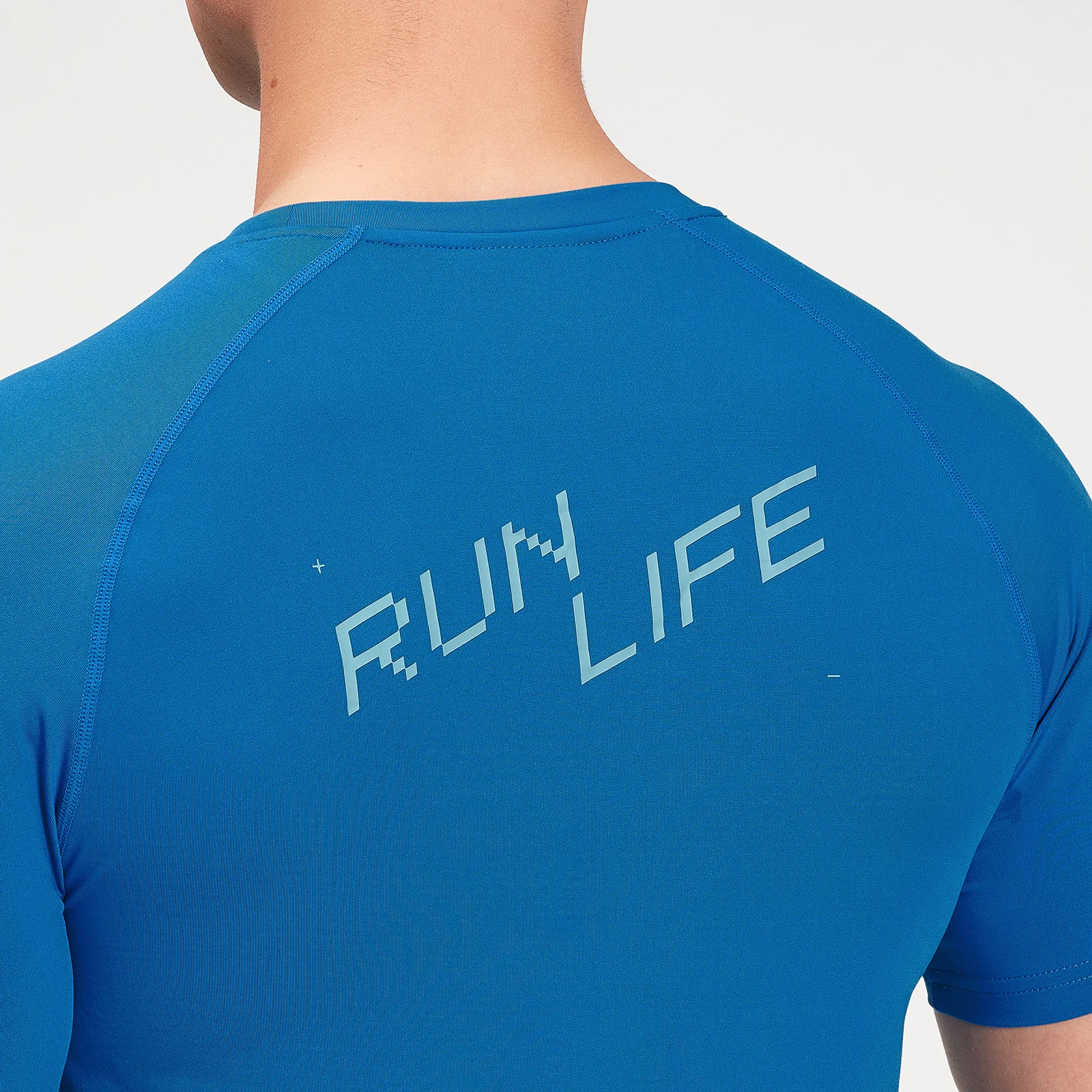 MP Men's Graphic Running Short Sleeve T-Shirt - True Blue - M Image 5