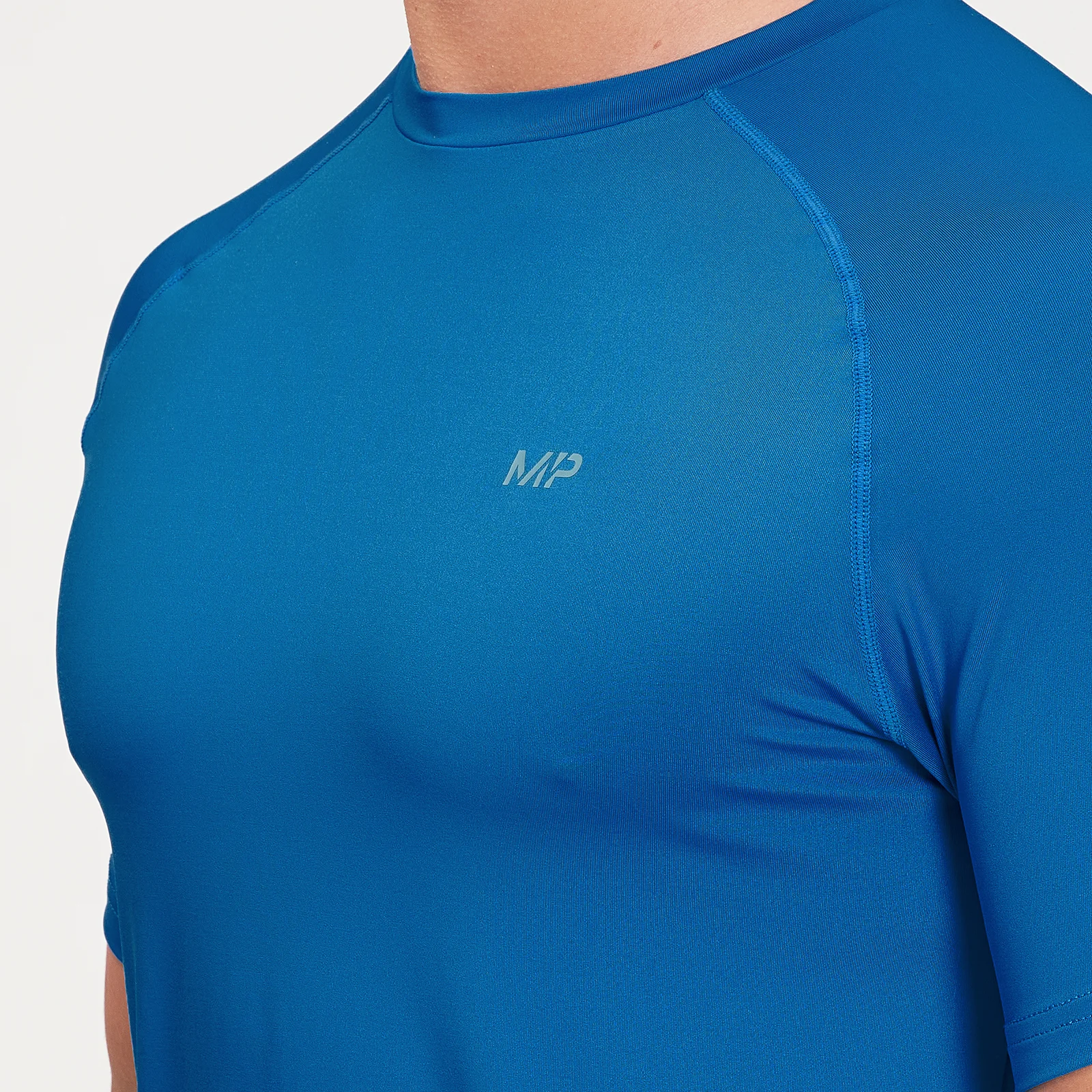 MP Men's Graphic Running Short Sleeve T-Shirt - True Blue - M Image 4