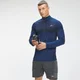 MP Men's Seamless 1/4 Zip - Intense Blue Marl