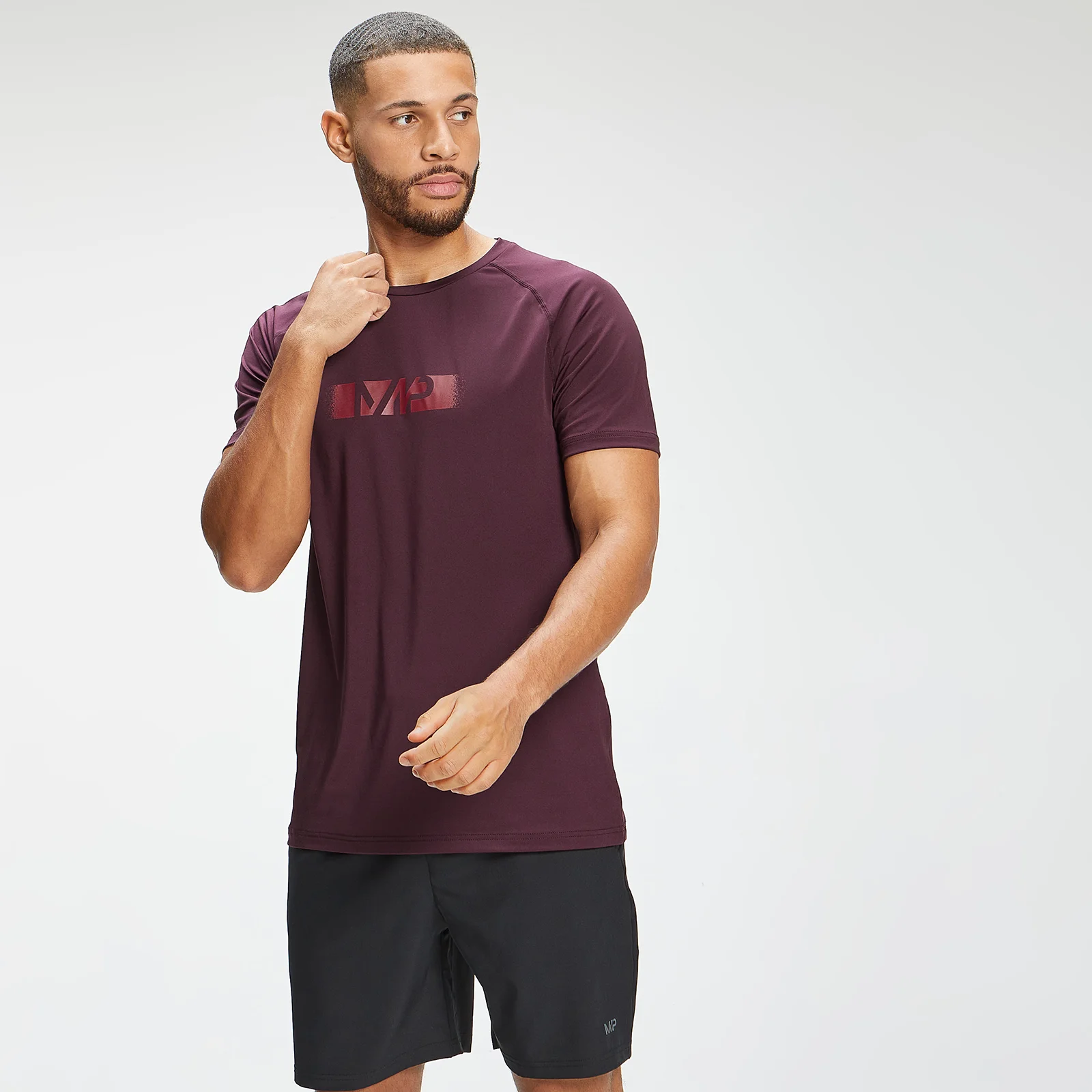 MP Men's Graffiti Graphic Training Short Sleeve T-Shirt - Port - XXS Image 1