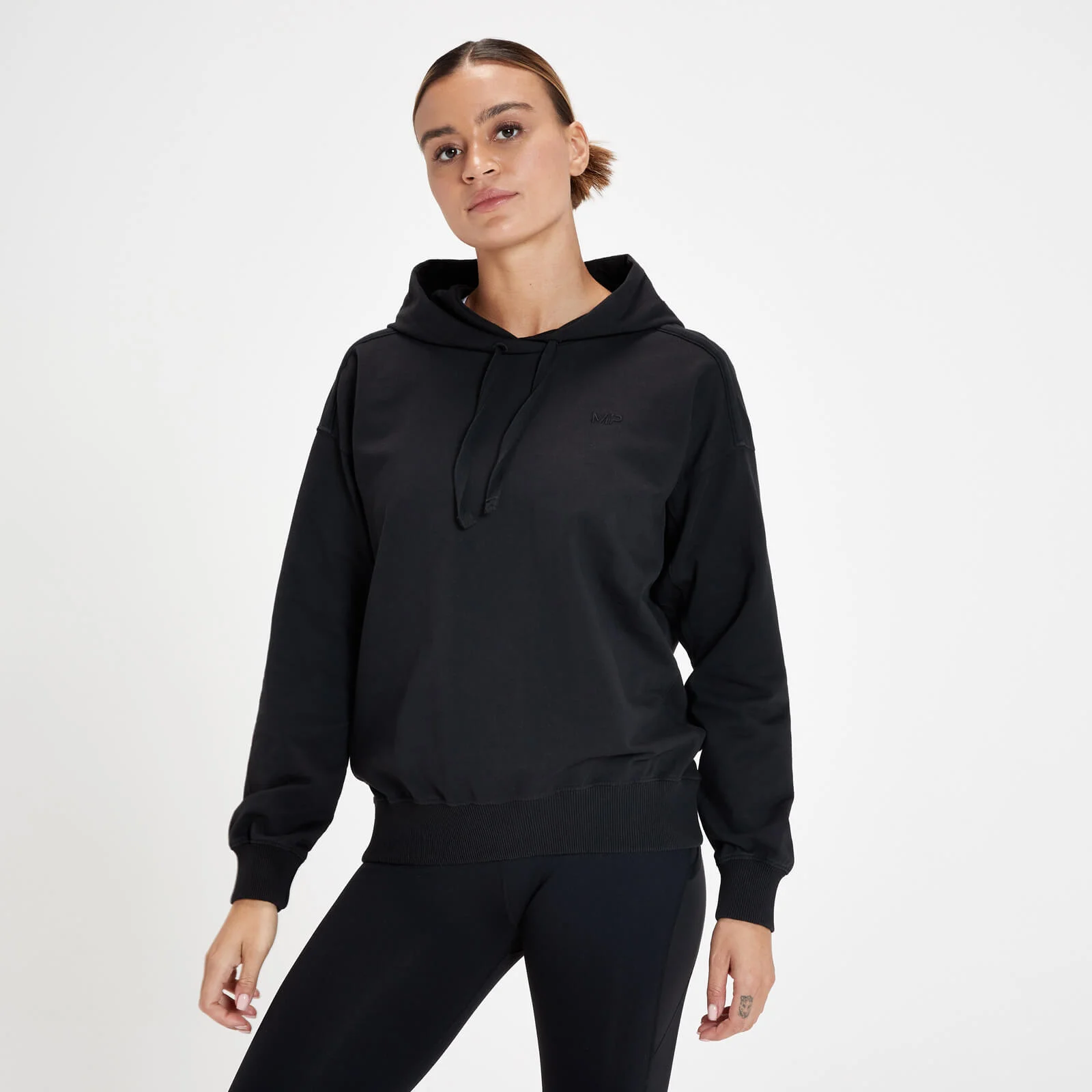 MP Women's Training Hoodie - Washed Black - XXS Image 1