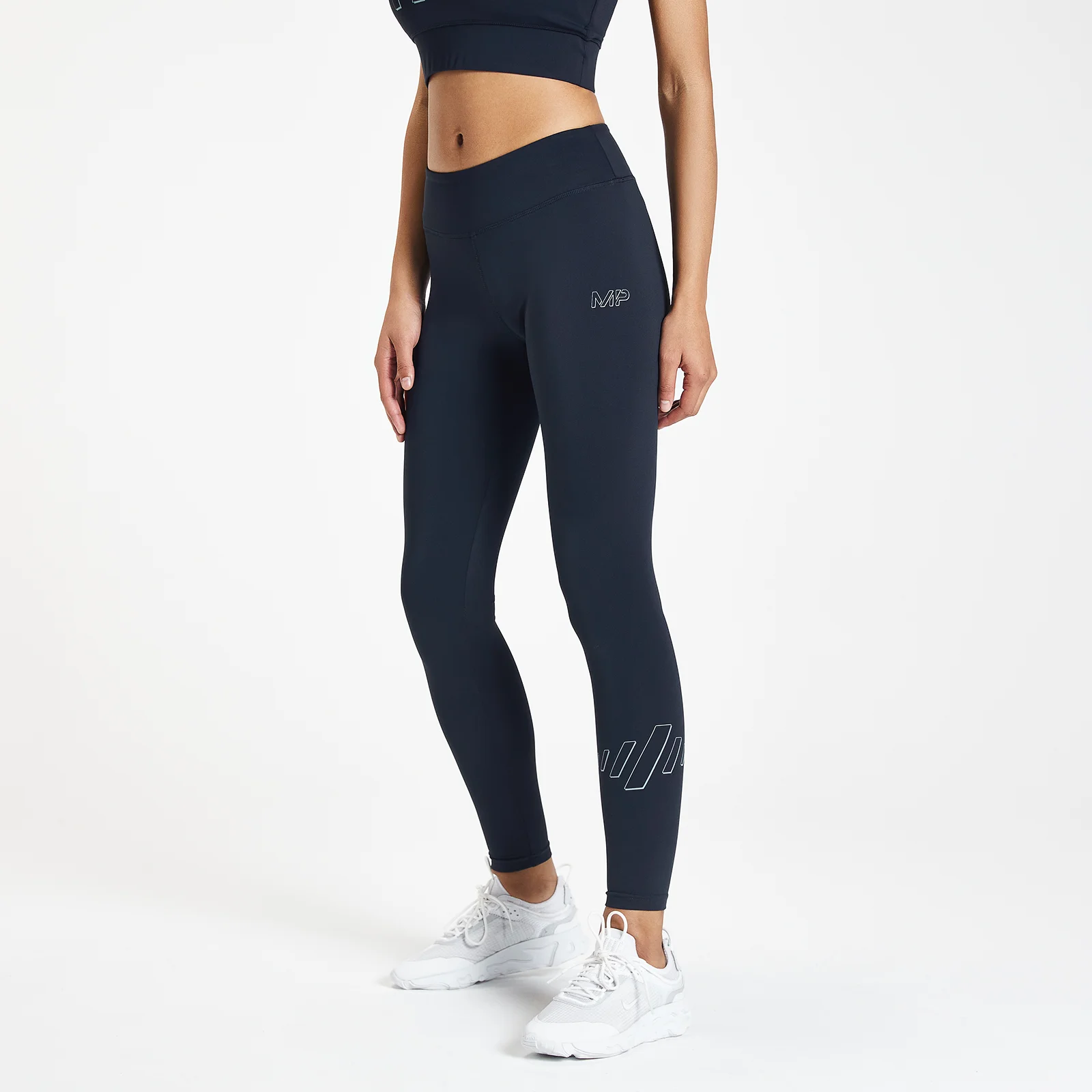 MP Women's Infinity Mark Training Leggings - Petrol blue - XXS Image 1