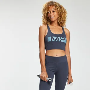 MP Women's Graffiti Graphic Training Sports Bra - Graphite - Size XS
