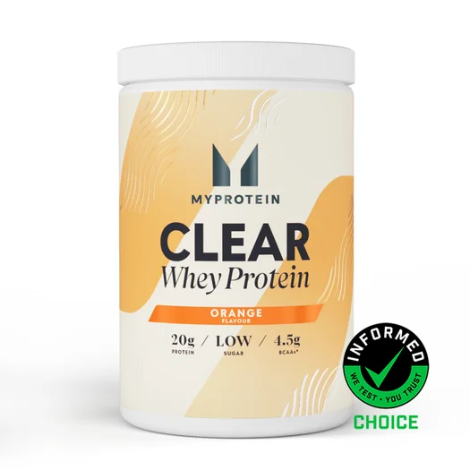 Clear Whey Protein Powder - 35 Servings - 875g - Orange