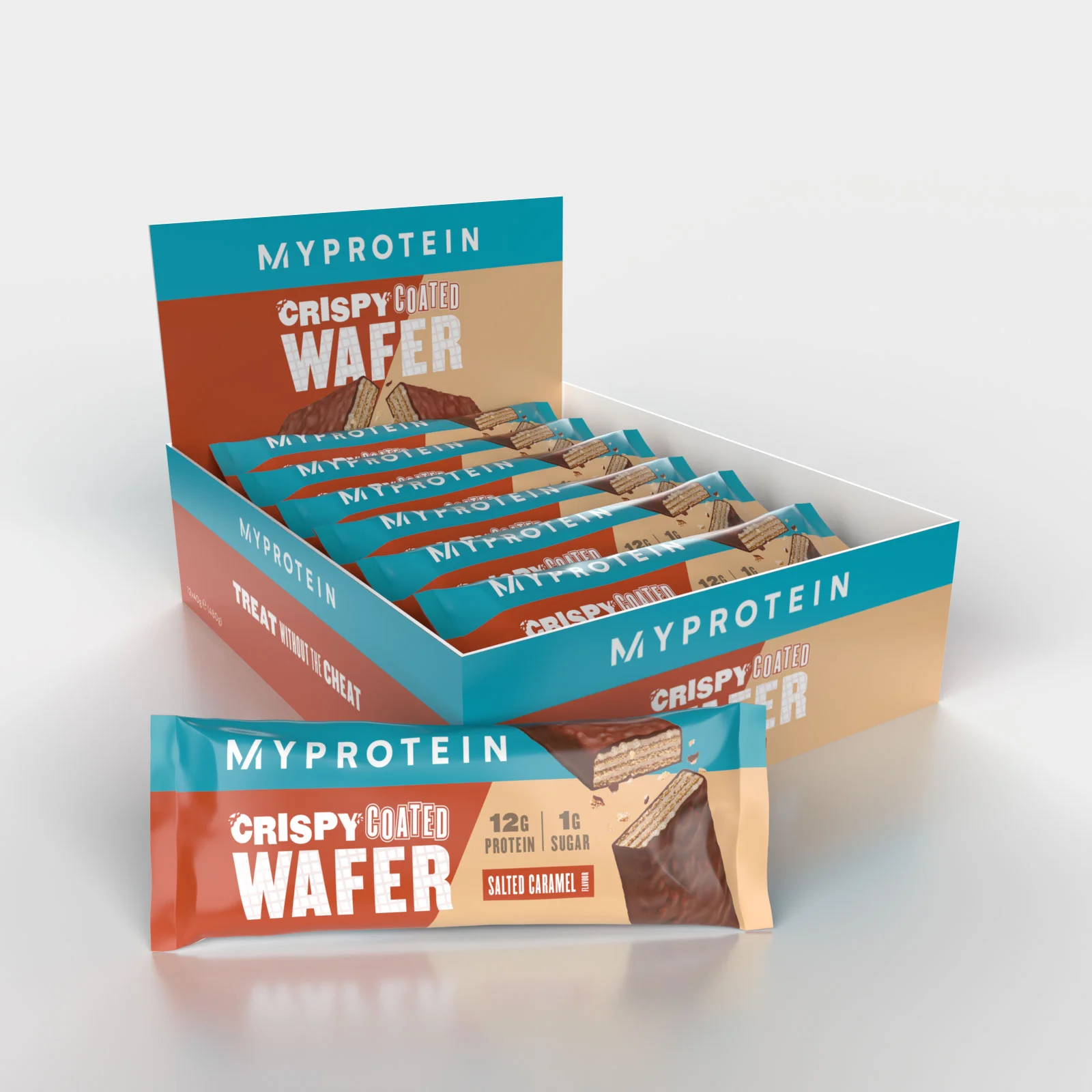 Crispy Coated Protein Wafer - 12x40g - Salted Caramel Image 1