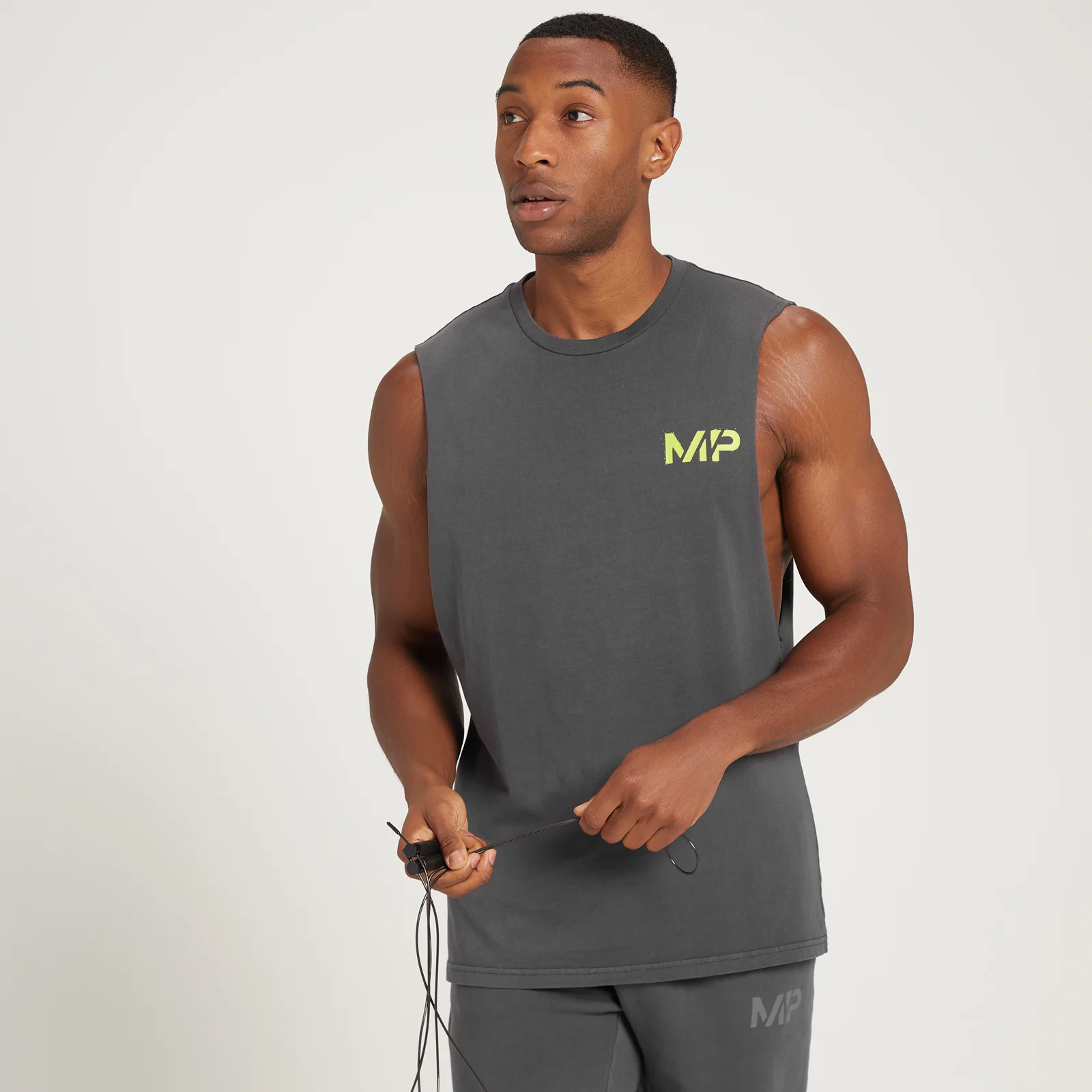 MP Men's Adapt Washed Tank Top - Lead Grey - XXL Image 1