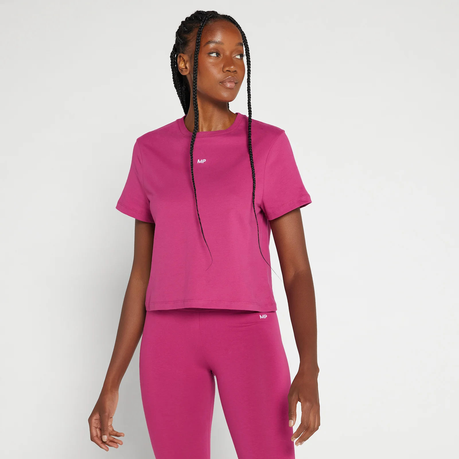 MP Women's Rest Day Crop T-Shirt - Sangria - XXS Image 1