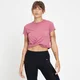 MP Women's Composure Twist Front Crop T-Shirt - Mauve