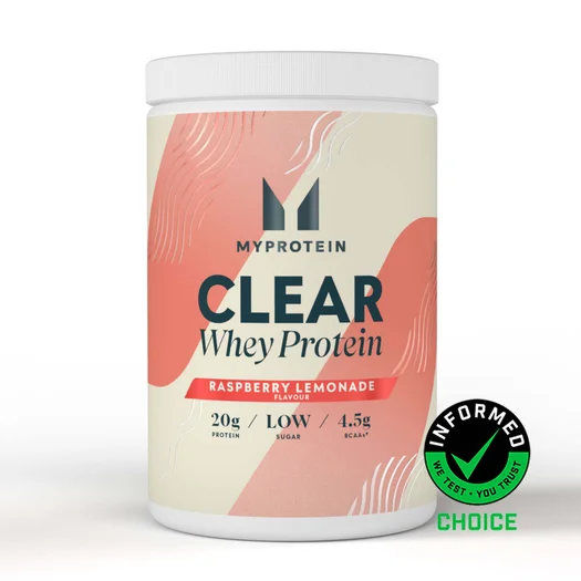 Clear Whey Protein Powder - 500g - 20servings - Raspberry Lemonade