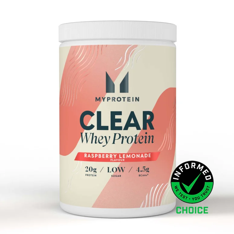 Clear Whey Protein Powder - 500g - 20servings - Raspberry Lemonade