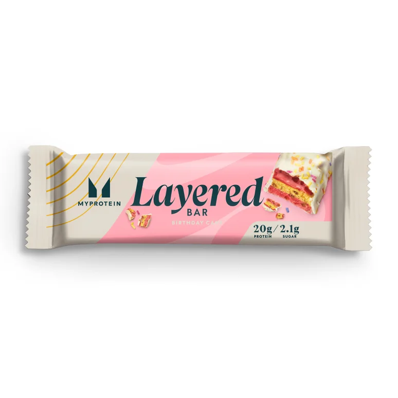 Layered Protein Bar (Sample) - Vanilla Birthday Cake