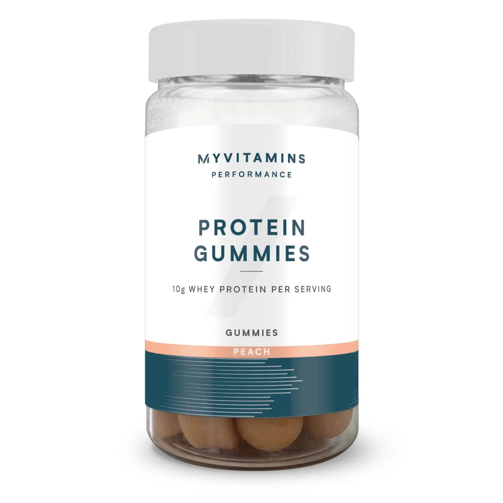 Limited Edition Protein Gummies - 56gummies - Peach Image 1