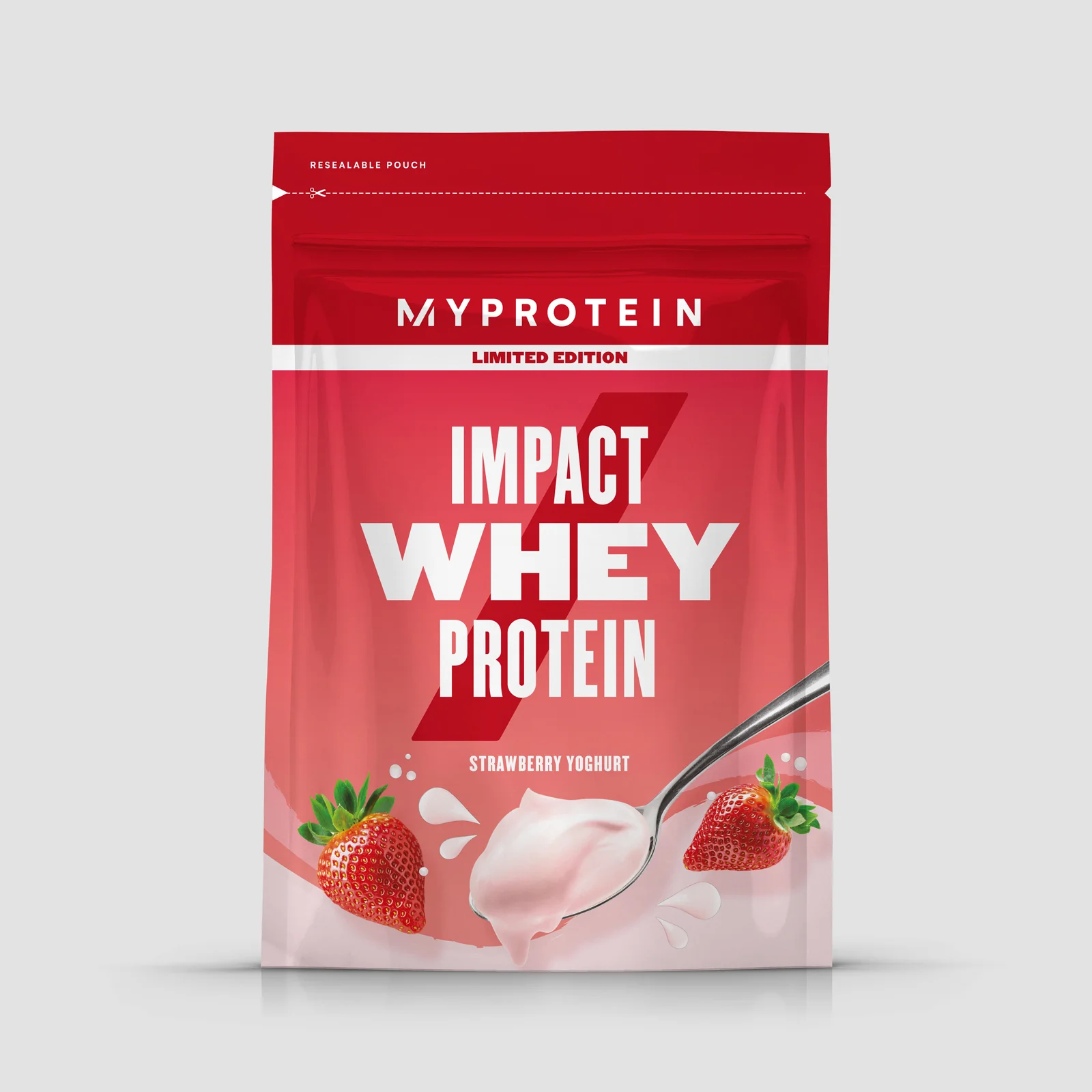 Impact Whey Protein - Strawberry Yoghurt flavour - 1kg - Strawberry Yoghurt Image 1