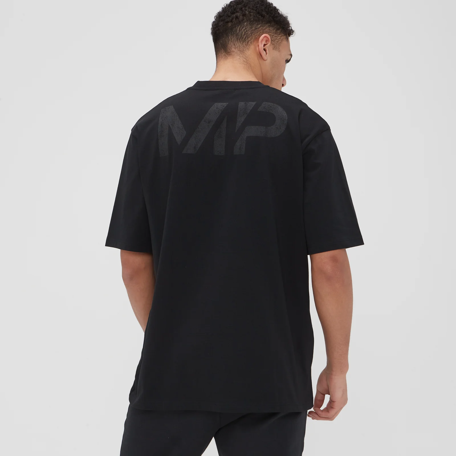 MP Men's Grit Graphic Oversized T-Shirt - Black - XXS Image 1
