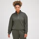 MP Women's Rest Day 1/4 Zip Sweatshirt - Taupe Green
