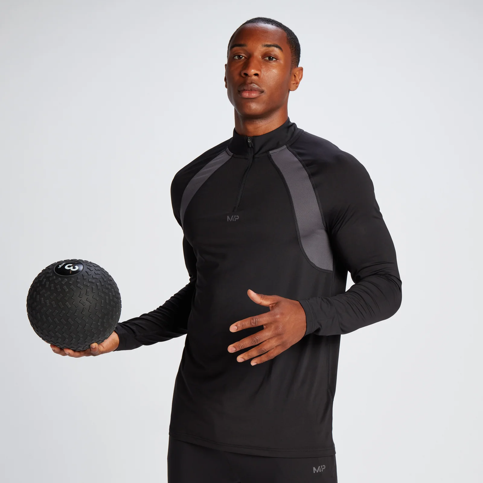 MP Men's Tempo 1/4 Zip - Black - XXS Image 1