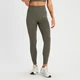 MP Women's Tempo Rib Seamless Leggings - Taupe Green