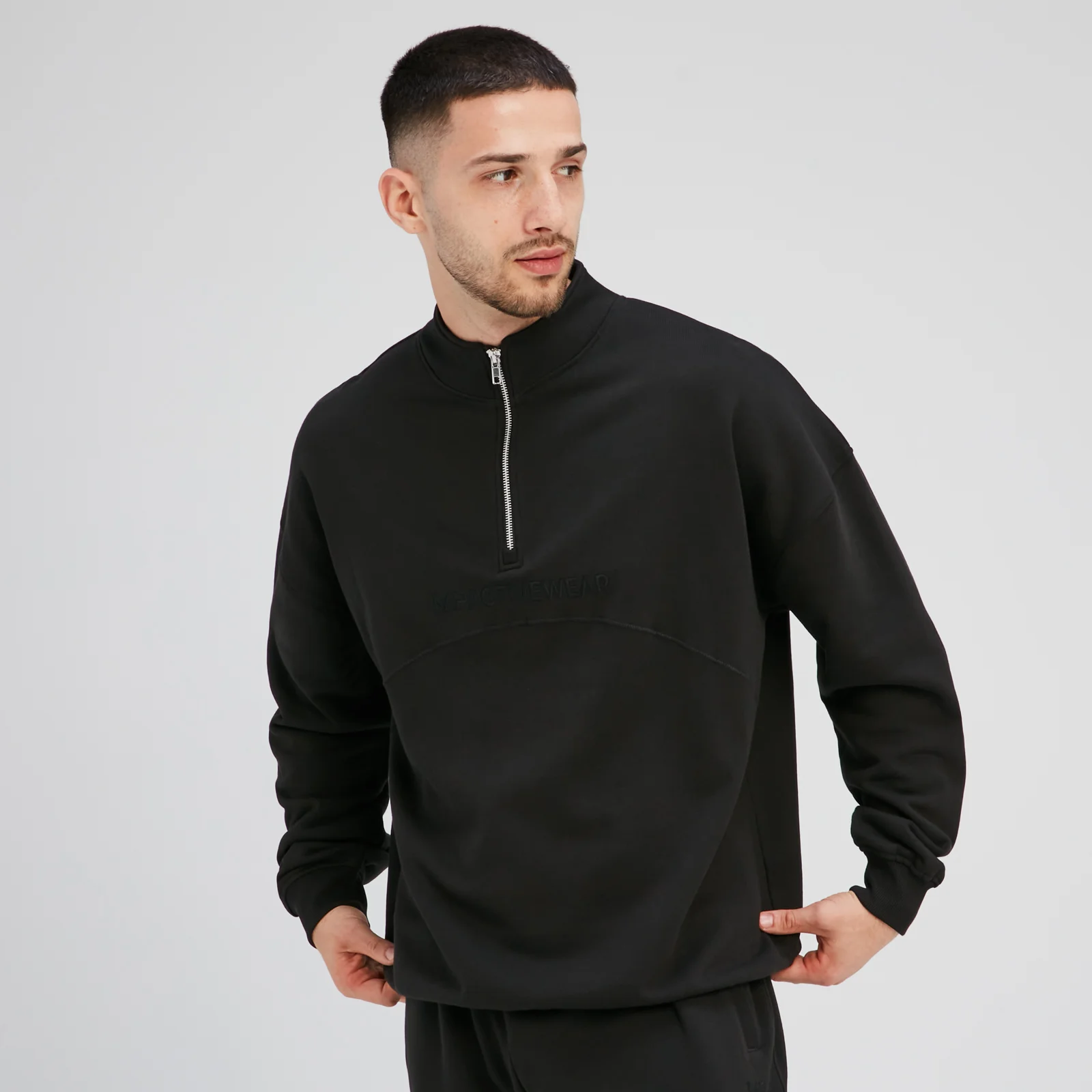 MP Men's Rest Day 1/4 Zip - Black - XS Image 1