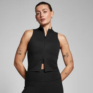 MP Women's Tempo Zip Through Vest - Black - Size XS
