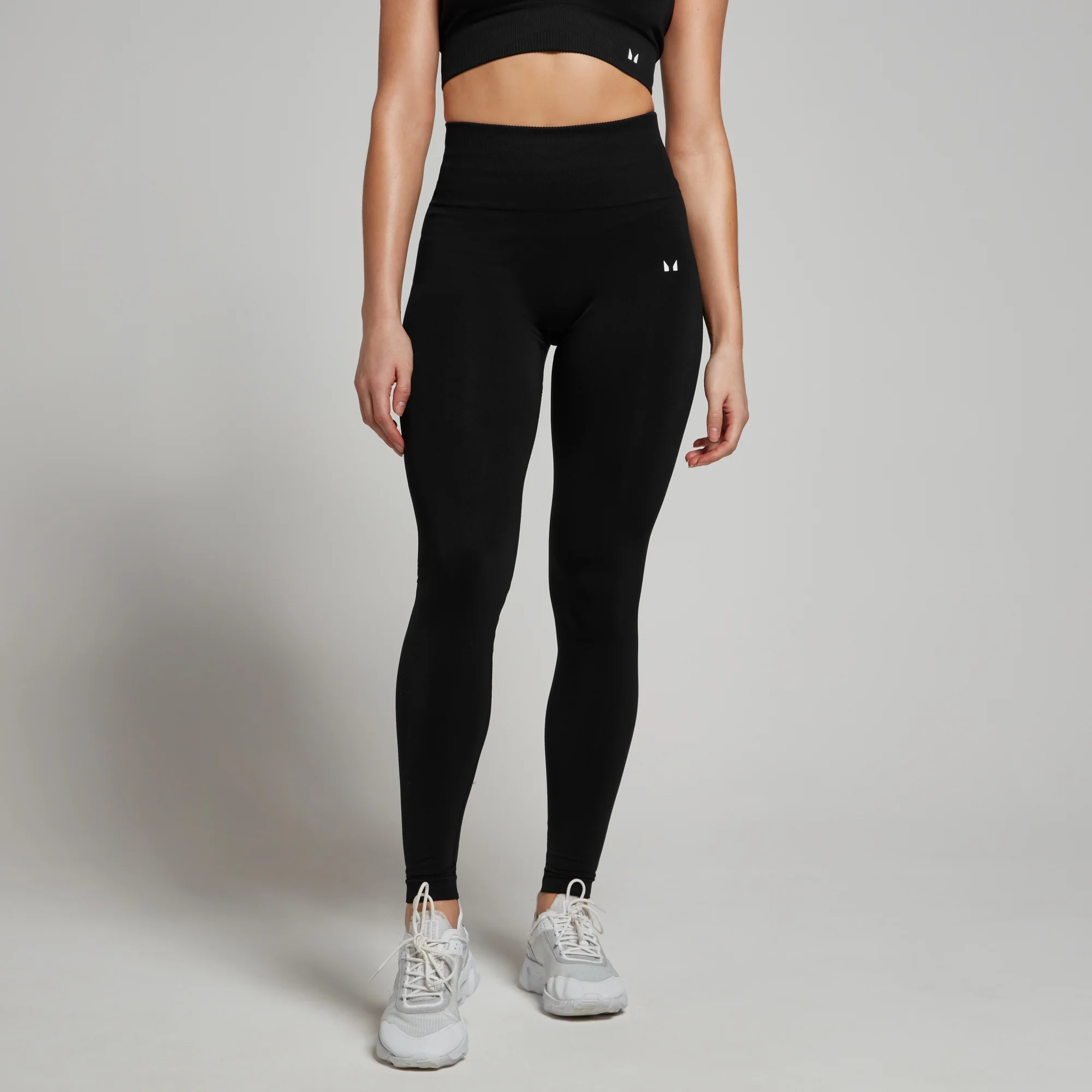 MP Women's Tempo Seamless Scrunch Leggings - Black - S Image 1