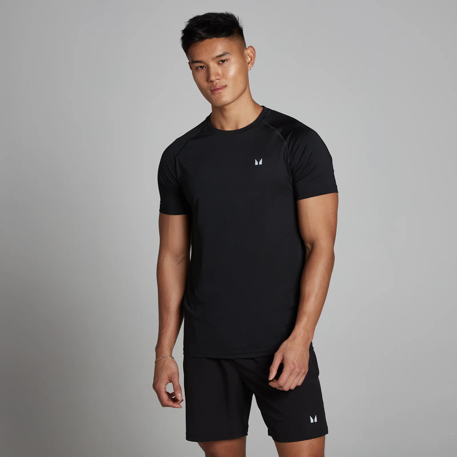 MP Men's Training Short Sleeve T-Shirt - Black - XXS Image 1