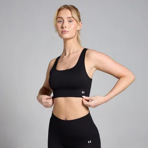 MP Women's Shape Seamless Sports Bra - Black - Size XS