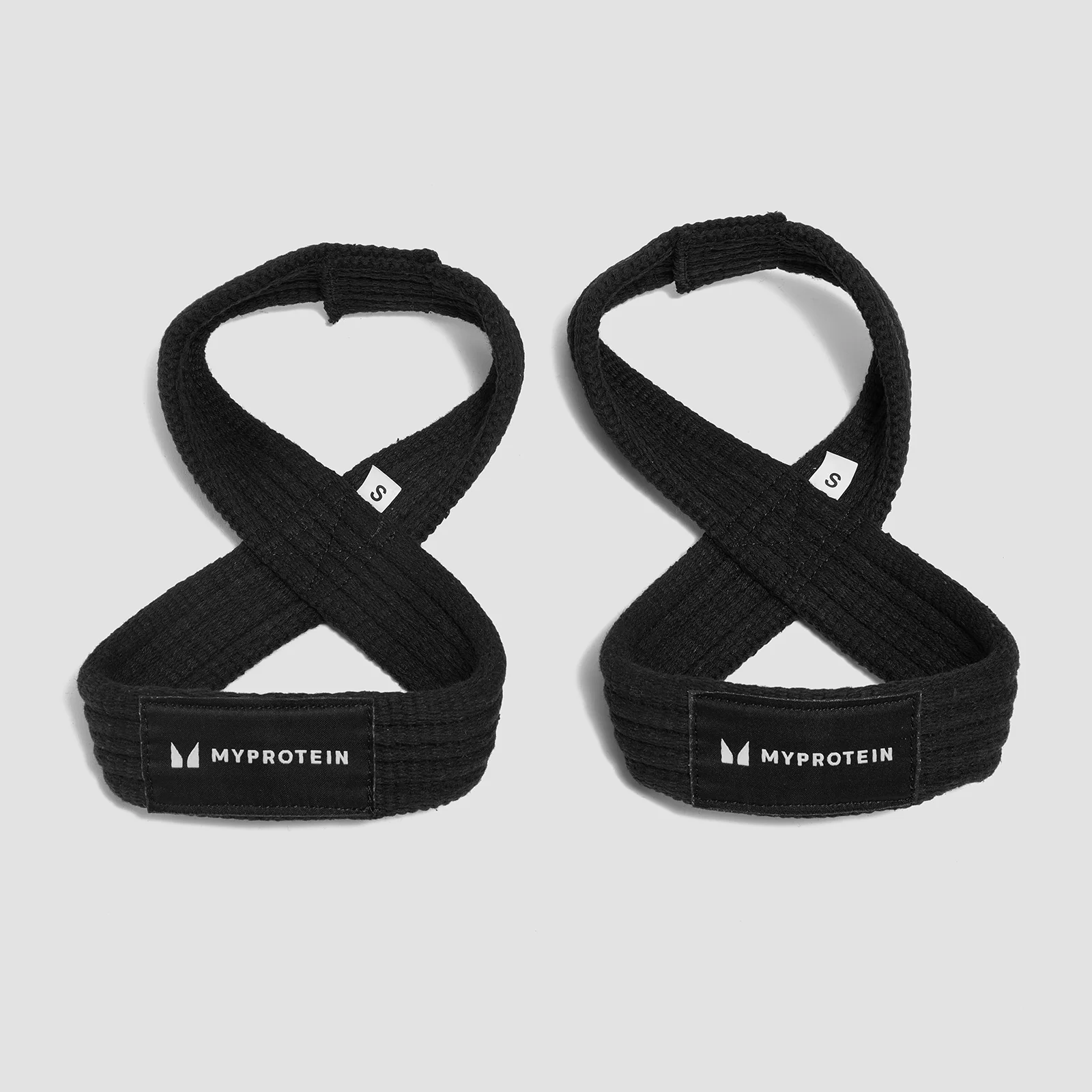 Myprotein Figure of 8 Lifting Straps - Black - M (6'' - 7.5'') Image 1