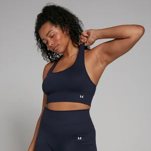 MP Women's Shape Seamless Sports Bra - Navy - Size S