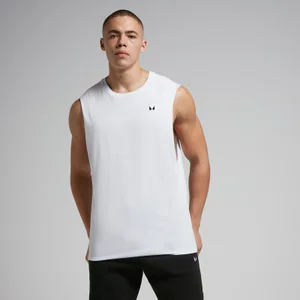 MP Men's Rest Day Drop Armhole Tank Top - White - Size M