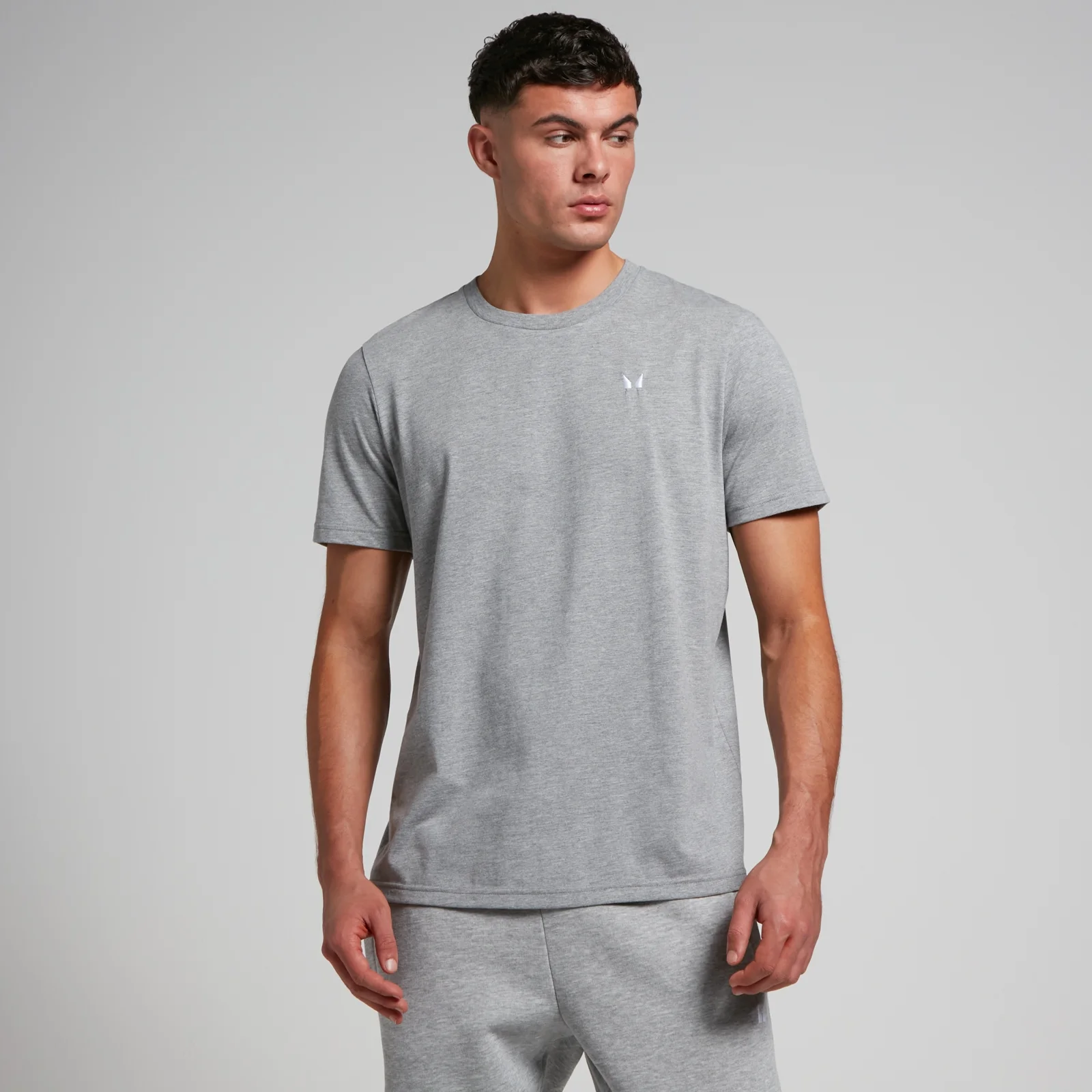 MP Men's Rest Day Short Sleeve T-Shirt - Grey Marl - XXS Image 1