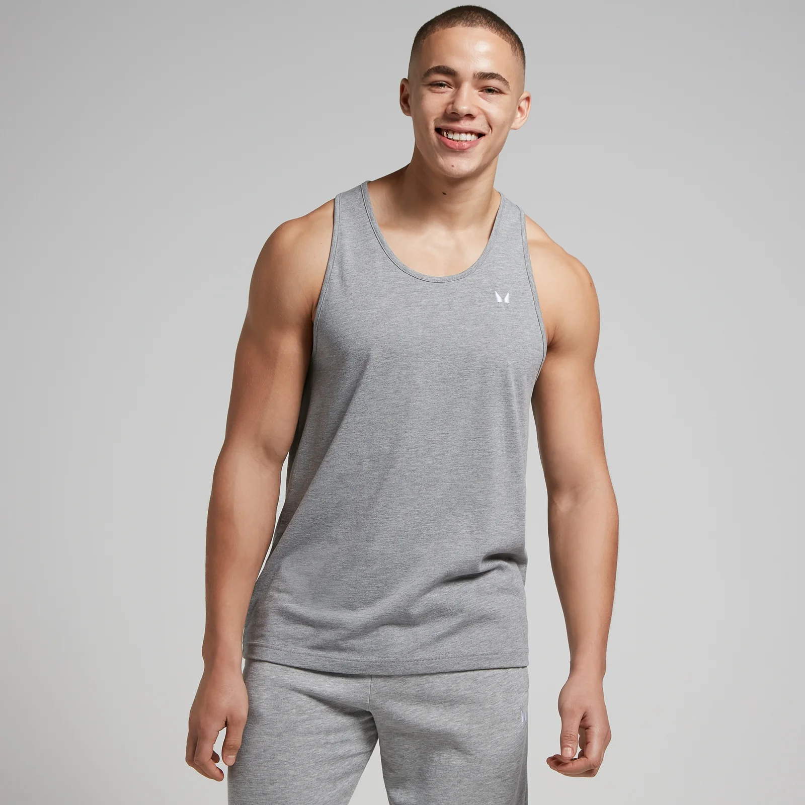 MP Men's Cotton Vest - Grey Marl - XL Image 1