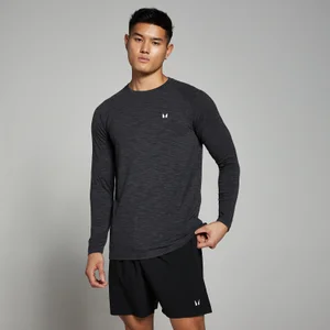 MP Men's Performance Long Sleeve Top - Black Marl - Size S