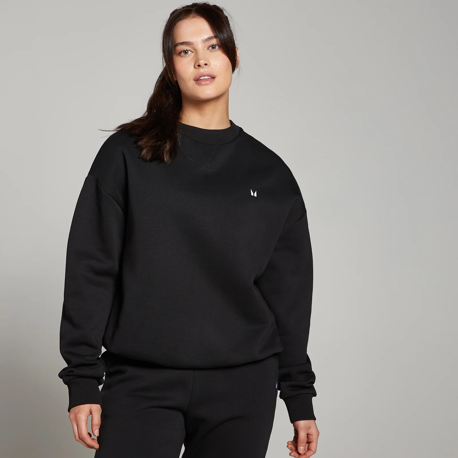 MP Women's Basics Oversized Sweatshirt - Black - XXS Image 1